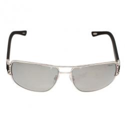 Chopard Silver and Black SCH905 Polarized Sunglasses