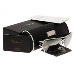 Chopard Silver and Black SCH905 Polarized Sunglasses
