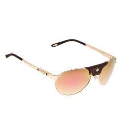 Chopard Gold and Brown SCH974 Aviators