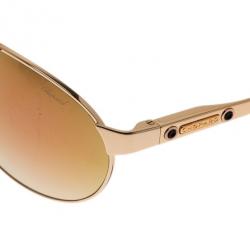 Chopard Gold and Brown SCH974 Aviators