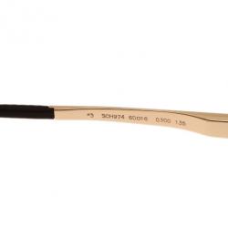 Chopard Gold and Brown SCH974 Aviators