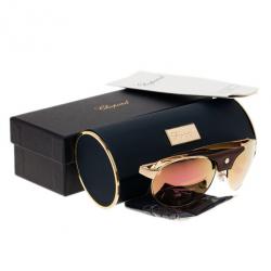 Chopard Gold and Brown SCH974 Aviators