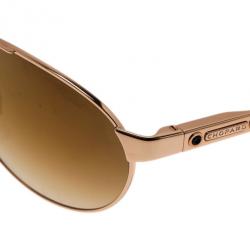 Chopard Gold and Brown SCH974 Aviators