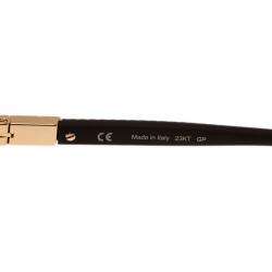Chopard Gold and Brown SCH931 Polarized Aviators