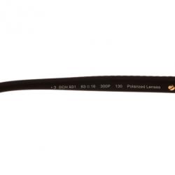 Chopard Gold and Brown SCH931 Polarized Aviators