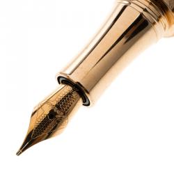 Chopard Classic Racing Rubber & Rose Gold Plated Fountain Pen 