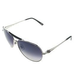 Chopard Blue/Silver SCH870S Aviator Sunglasses