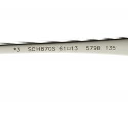 Chopard Blue/Silver SCH870S Aviator Sunglasses
