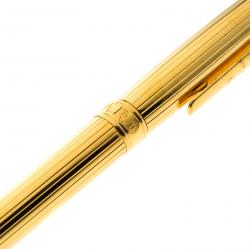 Pre Owned Chopard Gold Plated Metal Black Resin San Marco Ballpoint pen