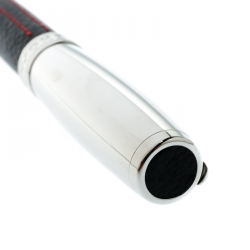 Chopard Il Classico Black Leather Palladium Finish Rollerball Pen