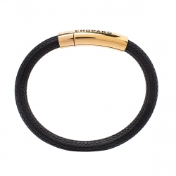 Pre Owned Chopard Mille Miglia Black Rubber Rose Gold Plated Bracelet