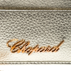 Chopard Gold Leather Happy Card Holder with Chain