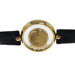 Pre Owned Chopard Gold 18K Yellow Gold Happy Diamonds Women’s Wristwatch 24MM