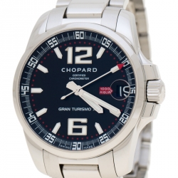Chopard Black Stainless Steel Mille Miglia Gran Turismo XL 8997 Men's Wristwatch 44 mm