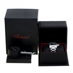 Chopard Black Stainless Steel Mille Miglia Gran Turismo XL 8997 Men's Wristwatch 44 mm