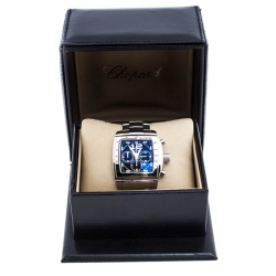 Chopard Black Stainless Steel Two O Ten 158462-3001 Men's Wristwatch 39 mm