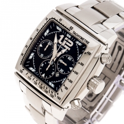 Chopard Black Stainless Steel Two O Ten 158462-3001 Men's Wristwatch 39 mm