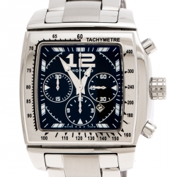 Chopard Black Stainless Steel Two O Ten 158462-3001 Men's Wristwatch 39 mm