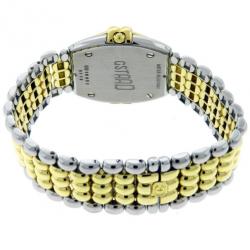 Pre Owned Chopard GSTAAD 33/8121 18k Yellow Gold & Stainless Steel Diamonds Quartz Watch