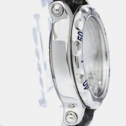 Chopard White Stainless Steel Happy Sport 28/8948 Quartz Wristwatch 38 mm