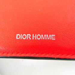 Pre Owned Dior Black Homme Leather Wallet