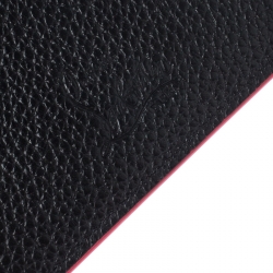 Christian Louboutin Black Leather Kios Card Holder