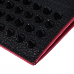 Christian Louboutin Black Leather Kios Card Holder