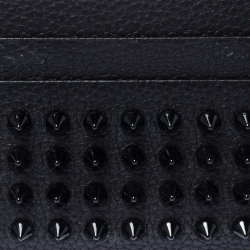 Christian Louboutin Black Leather Kios Card Holder