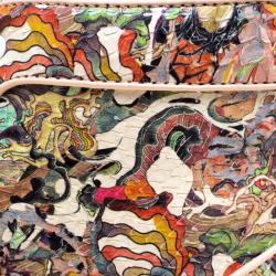 Pre Owned Christian Louboutin Multicolor Python Faience Rantus High Top Sneakers Size 44