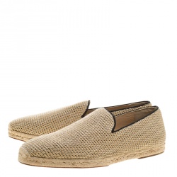 Pre Owned حذاء إسبادريل كريستيان لوبوتان ريلاكس جلد مغزول متعدد الألوان مقاس 42