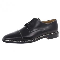 Christian Louboutin Black Python Trim Oxfords Size 40