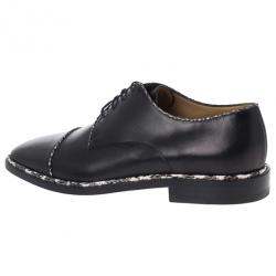 Christian Louboutin Black Python Trim Oxfords Size 40