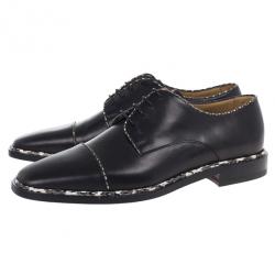 Christian Louboutin Black Python Trim Oxfords Size 40
