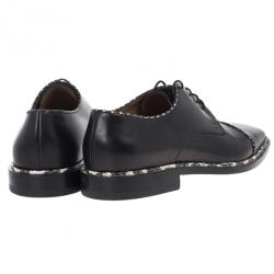 Christian Louboutin Black Python Trim Oxfords Size 40
