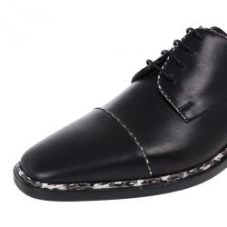 Christian Louboutin Black Python Trim Oxfords Size 40