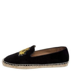 Christian Louboutin Black Suede Papi Hugo Espadrilles Size 40