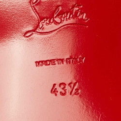 مملوكة مسبقًا Christian Louboutin Black Leather and Raffia Panamax Spiked Loafers Size 43.5  