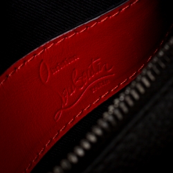 مملوكة مسبقًا حقيبة كروس كريستيان لوبوتان بينيش ريبورتر مرصعة جلد أسود