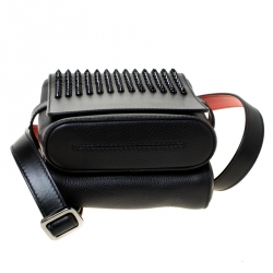 مملوكة مسبقًا حقيبة كروس كريستيان لوبوتان بينيش ريبورتر مرصعة جلد أسود