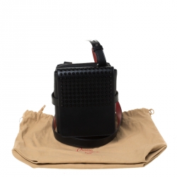 مملوكة مسبقًا حقيبة كروس كريستيان لوبوتان بينيش ريبورتر مرصعة جلد أسود