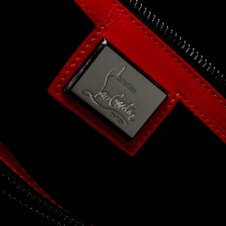 Pre Owned Christian Louboutin Grey Nubuck and Leather Bagdamon Duffle Bag