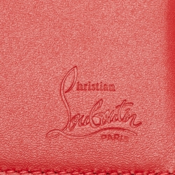 Christian Louboutin Black/Red Leather and Rubber Coolcard Sneakers Wallet