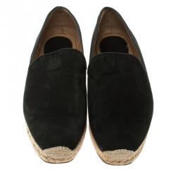 Christian Louboutin Black Suede Alentoro Espadrille Size 42