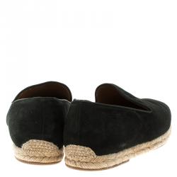 Christian Louboutin Black Suede Alentoro Espadrille Size 42