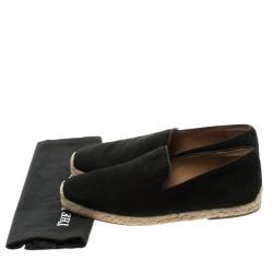 Christian Louboutin Black Suede Alentoro Espadrille Size 42
