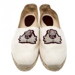 Christian Louboutin Beige Canvas Papi Hugo Espadrilles Size 45