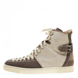 Christian Louboutin Multicolor Suede Alfie High Top Sneakers Size 41  Christian Louboutin | The Luxury Closet