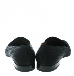 Christian Louboutin Black Fabric Vittorio Venetian Loafers Size 43