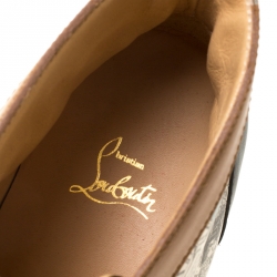 مملوكة مسبقًا Christian Louboutin Multicolor Printed Leather High Top Sneakers Size 42.5