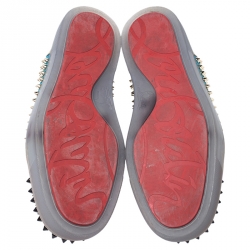 Pre Owned حذاء رياضي كريستيان لوبوتان أورلاتو لو سبايك شبكة و سويدي و جلد متعدد الألوان مقاس 40